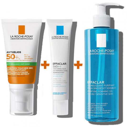 Pack gel moussant 400ml + anthelios gel créme + duo ref15