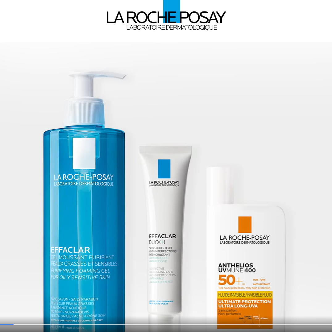 LA ROCHE POSAY PACK DUO + ANTHELIOS UVMUNE + GEL MOUSSANT 400ML ref169