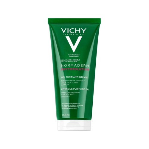 VICHY NORMADERM PHYTOSOLUTION GEL PURIFIANT INTENSE PEAUX GRASSES 200ML